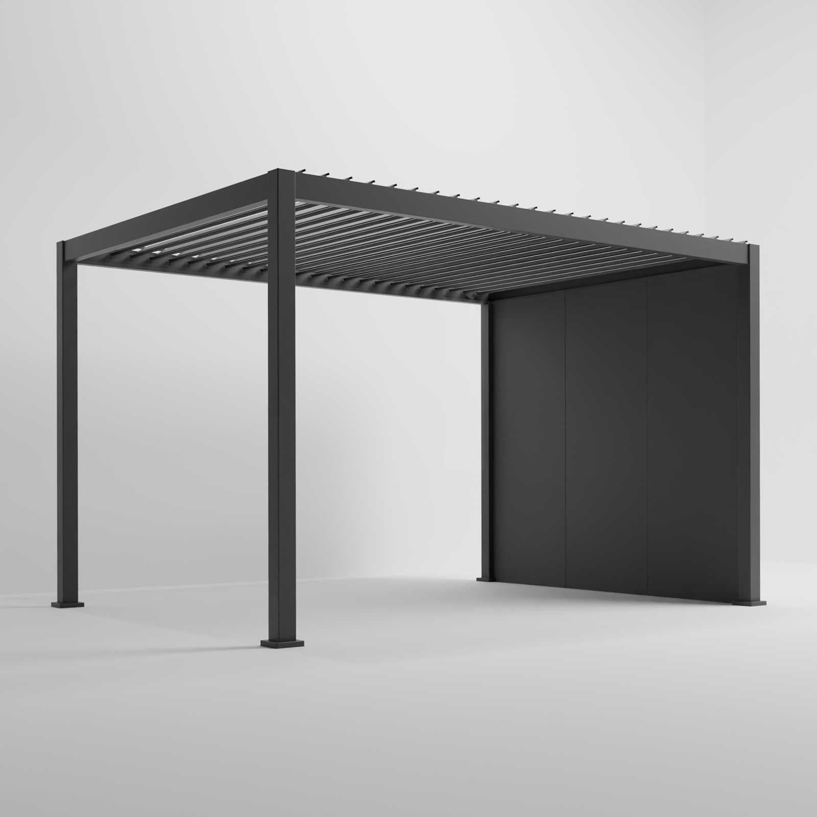Nova Titan Solid Insulated Side Wall Panel — Aluminium Pergola Side Wall | 1.0m, 1.2m & 1.3m | Grey & Pebble | All-Season Privacy & Thermal Insulation