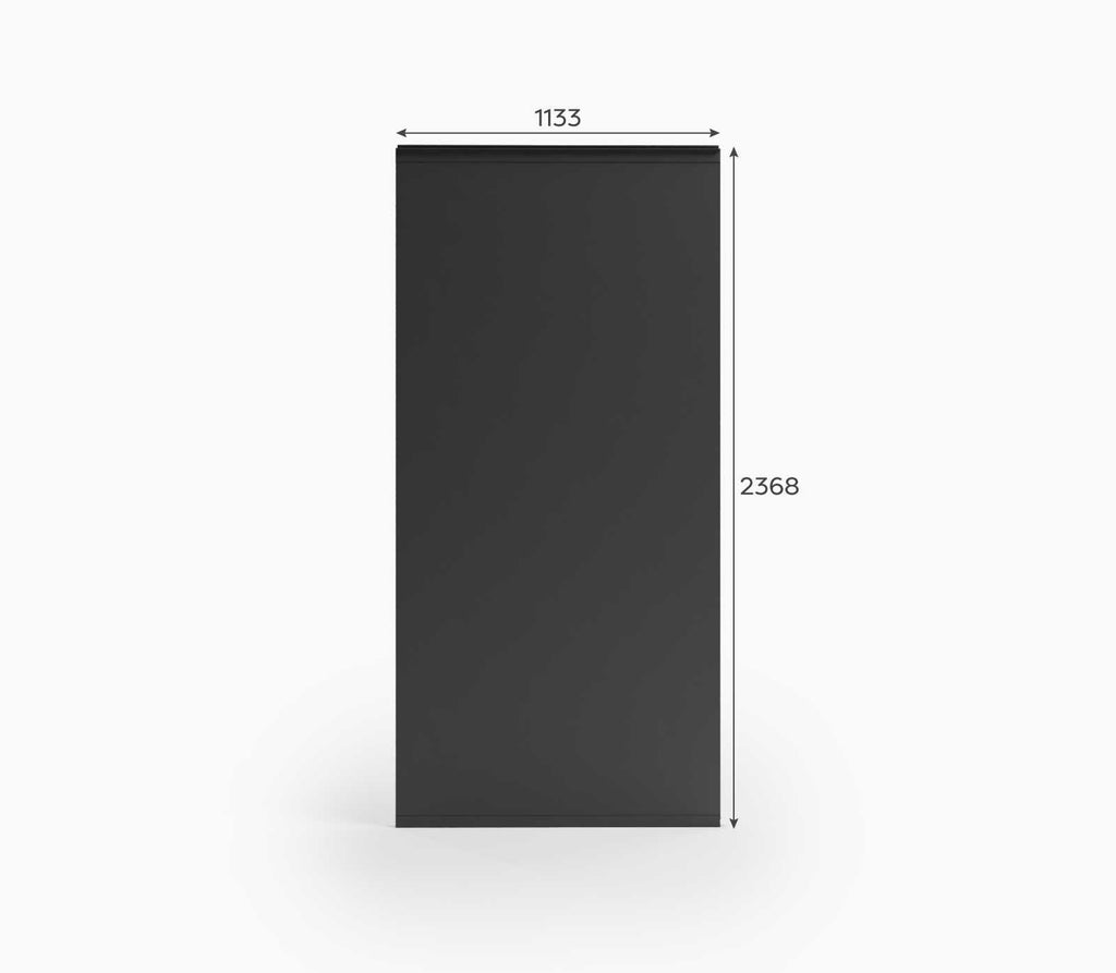Nova Titan Solid Insulated Side Wall Panel — Aluminium Pergola Side Wall | 1.0m, 1.2m & 1.3m | Grey & Pebble | All-Season Privacy & Thermal Insulation