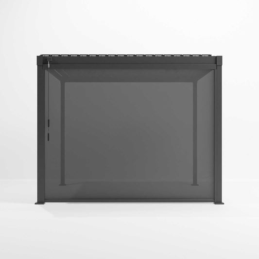 Nova Luna Privacy Screen | Texteline Garden Pergola Side Screen for Shade, Shelter & Privacy — Grey