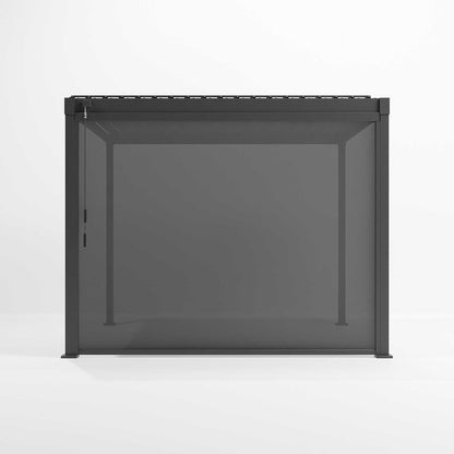 Nova Luna Privacy Screen | Texteline Garden Pergola Side Screen for Shade, Shelter & Privacy — Grey