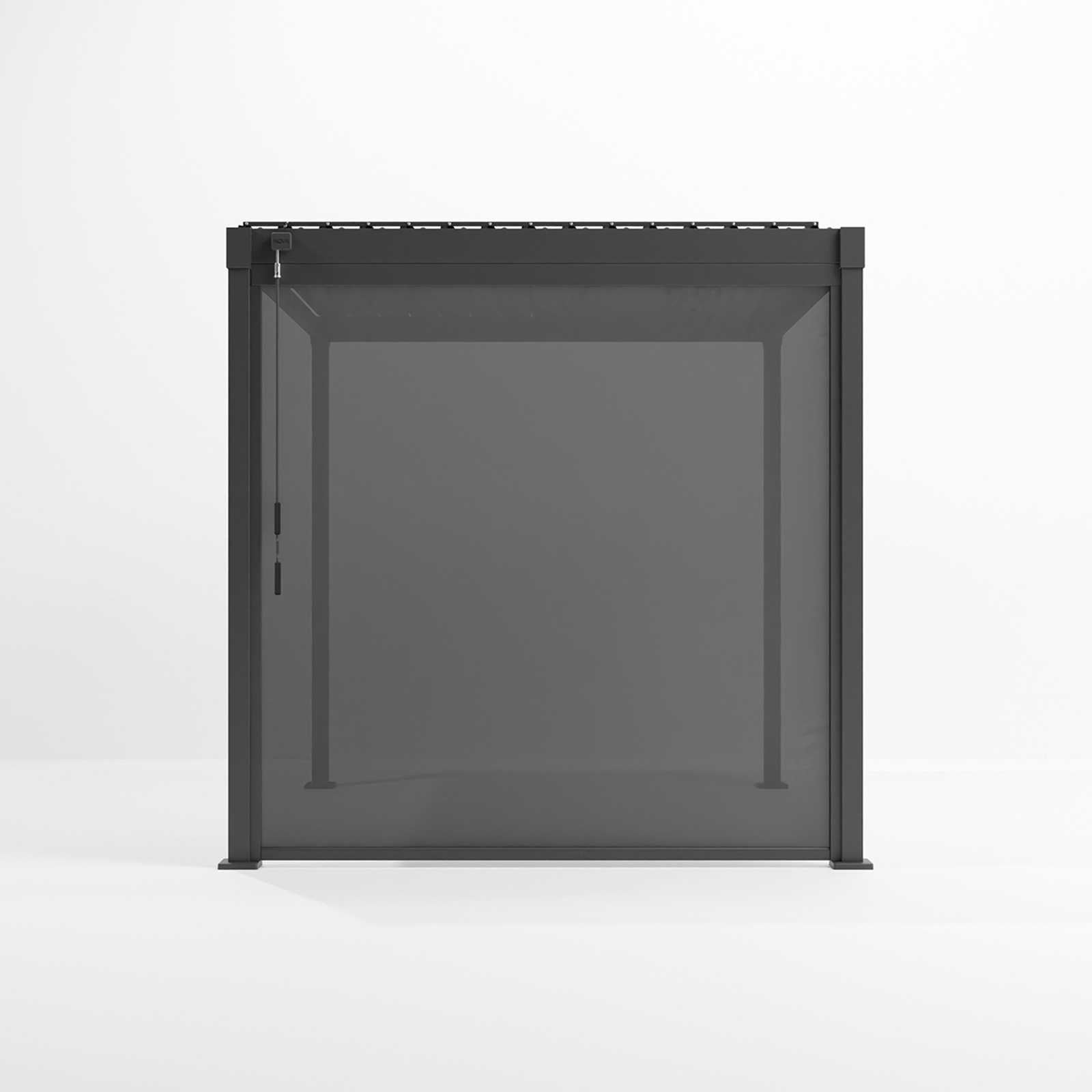 Nova Luna Privacy Screen | Texteline Garden Pergola Side Screen for Shade, Shelter & Privacy — Grey