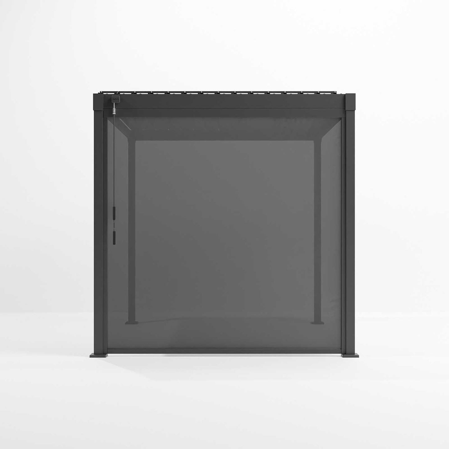 Nova Luna Aluminium Louvred Roof Pergola | Galvanised Steel Garden Pergola with Manual Opening Roof - PERGOLA PACKAGE