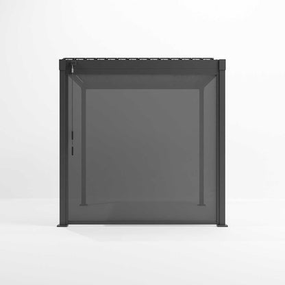 Nova Luna Privacy Screen | Texteline Garden Pergola Side Screen for Shade, Shelter & Privacy — Grey