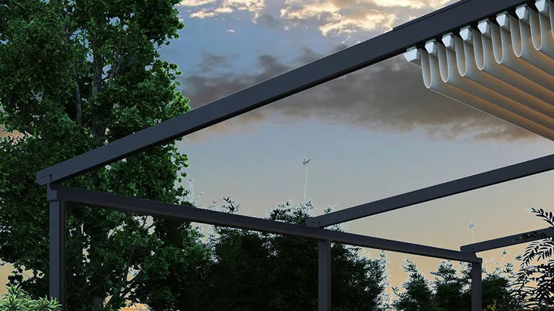 Deponti Verdeca Aluminium Pergola with Motorised Retractable Roof