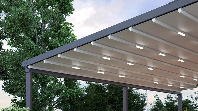 Deponti Verdeca Aluminium Pergola with Motorised Retractable Roof