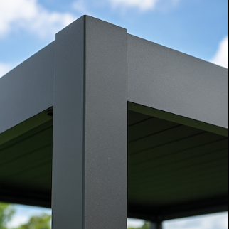 Rust-proof aluminium frame