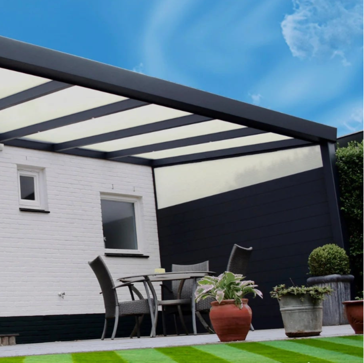 Wide-span glass roof
