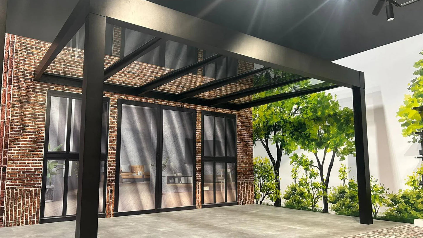 Deponti Trebbiano Glass Pergola — Seamless Luxury Between Home & Garden