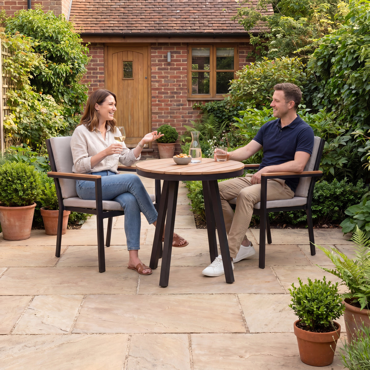 Nova Heidi 2 Seat Bistro Set with 0.7m Round Table, N25012