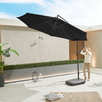 Nova Lyra Cantilever Parasol, 3m Round, Black, N15247