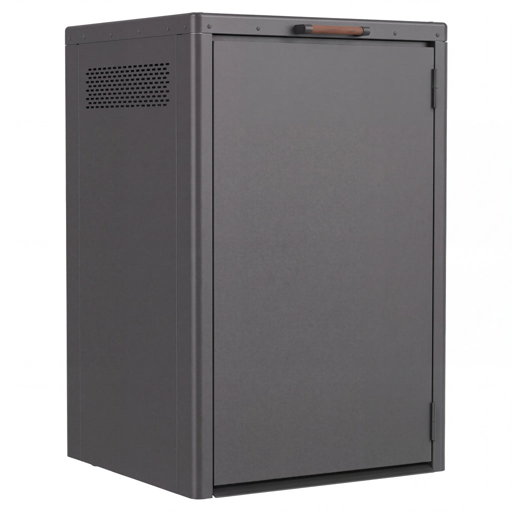 Nova Fortis Bin Storage Cupboard, Single, Grey, N27073