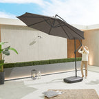 Nova Lyra Cantilever Parasol, 3m Round, Grey, N12080