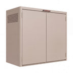 Nova Fortis Bin Storage Cupboard, Double, Pebble, N27076