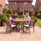 Nova Heidi 4 Seat Dining Set with 1.1m Round Table, N25013