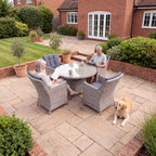 Nova Magnus 4 Seat Dining Set with 1.2m Round Table, N27219