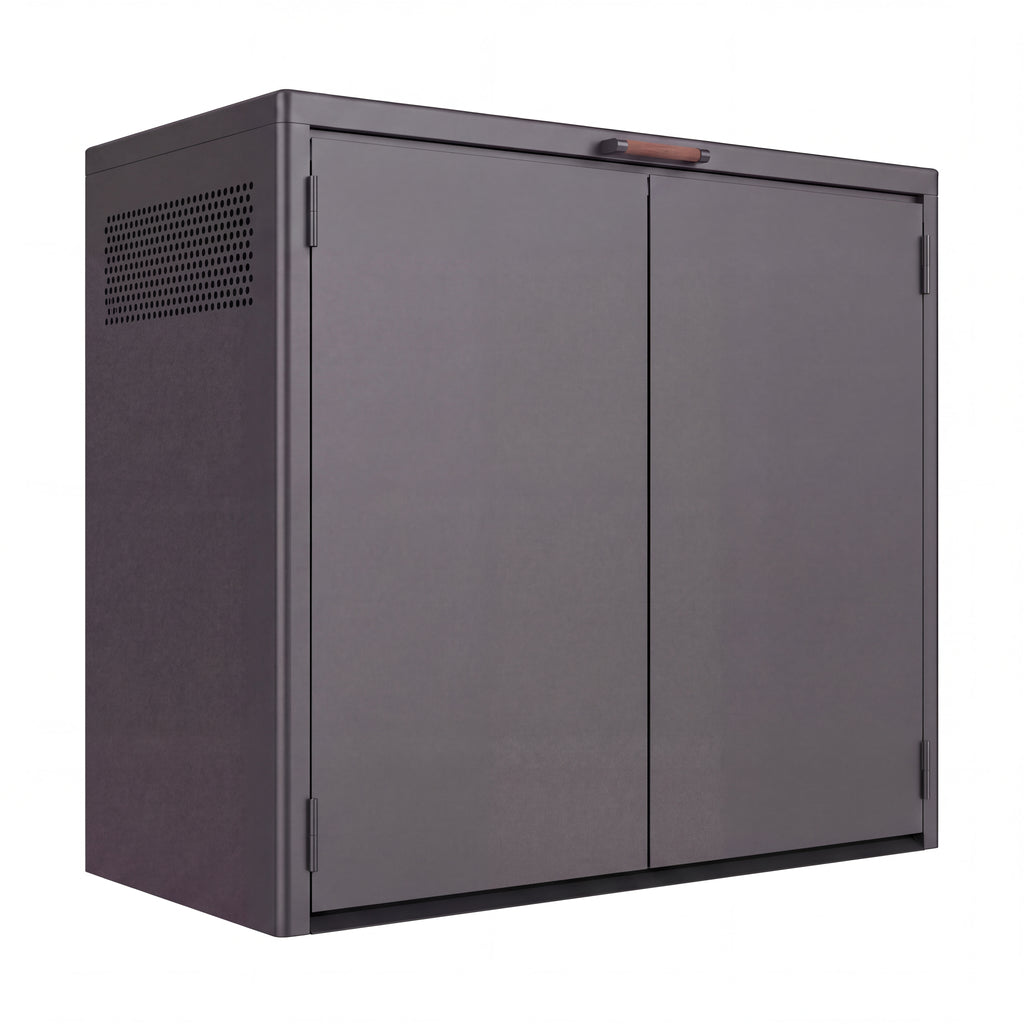 Nova Fortis Bin Storage Cupboard, Double, Grey, N27075