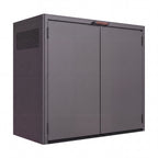 Nova Fortis Bin Storage Cupboard, Double, Grey, N27075