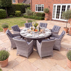 Nova Magnus 8 Seat Dining Set with 1.7m Round Table, N27221