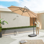 Nova Lyra Cantilever Parasol, 3m Round, Beige, N12079