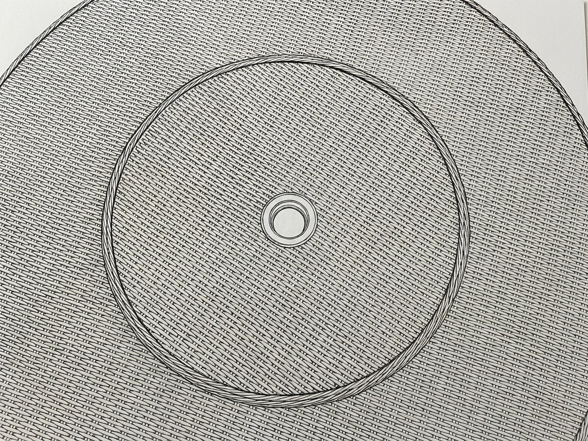 Nova Avery Lazy Susan for 6 Seat Round Dining Sets (Rattan Clear Glass), Grey, N27109