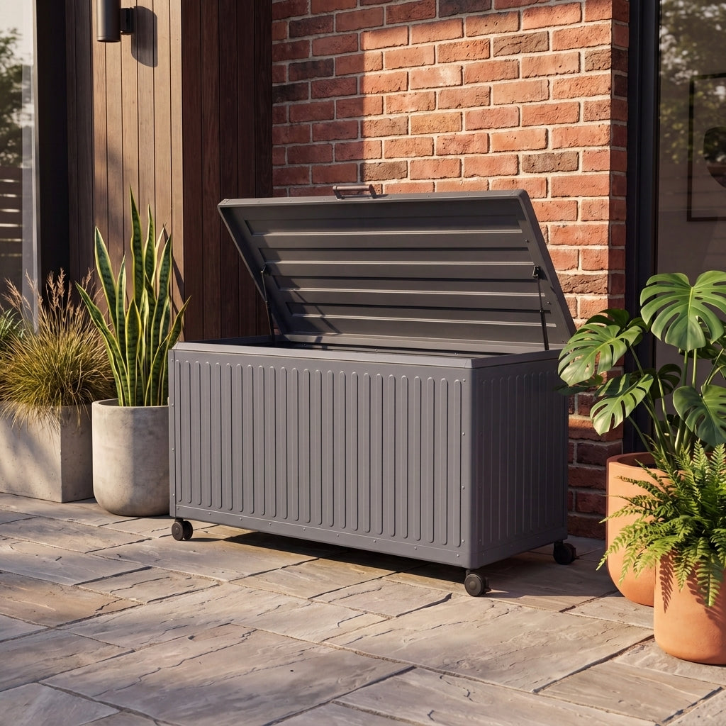 Nova Fortis Large Aluminium Storage Box, Grey, N24334