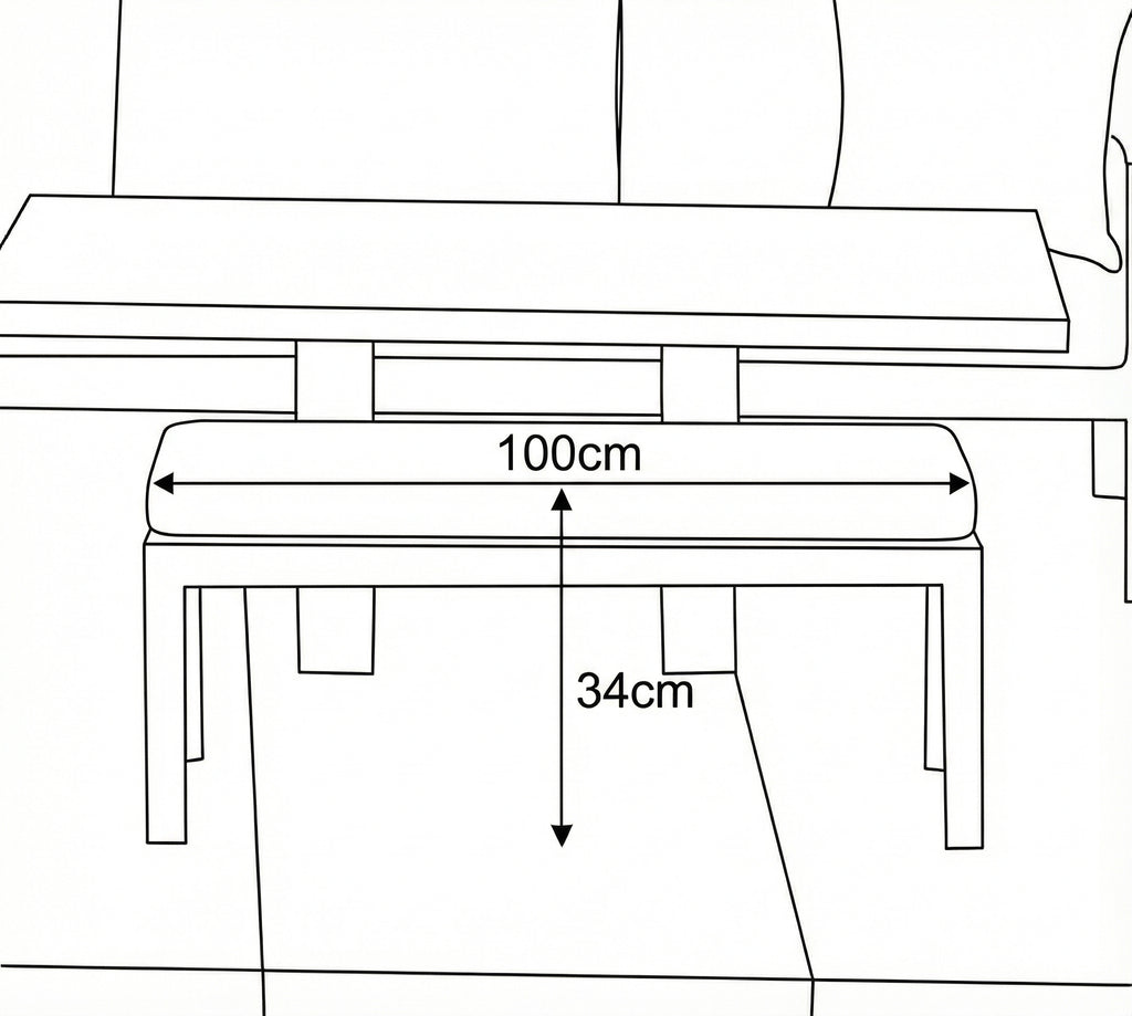 Nova Zara Double Bench Stool, N25067