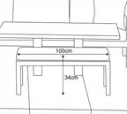 Nova Zara Double Bench Stool, N25067