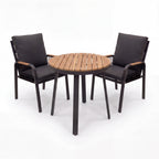 Nova Harvey 2 Seat Bistro Set with 0.6m Round Table, Grey, N27014