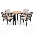 Nova Heidi 4 Seat Dining Set with 1.1m Round Table, N25013