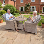 Nova Ivy 2 Seat Bistro Set with 0.75m Round Table (Ceramic Glass), N26023
