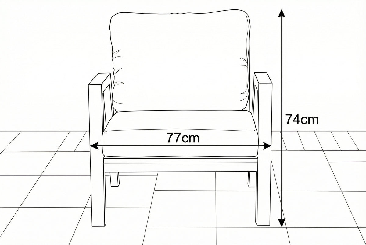 Nova Phoenix Lounge Armchair, Grey, N25024