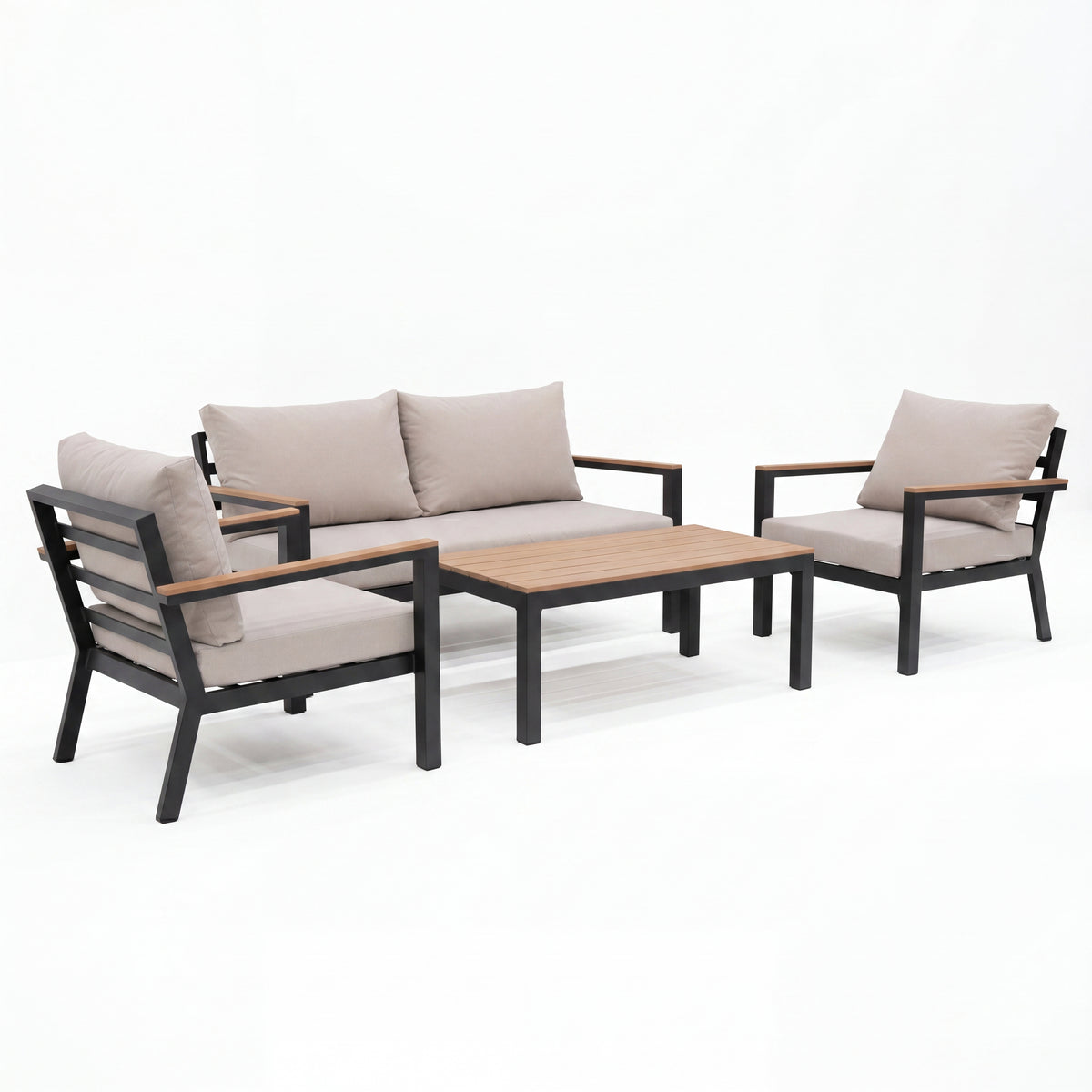 Nova Heidi 2 Seater Sofa Lounging Set with Rectangular Coffee Table, N25006