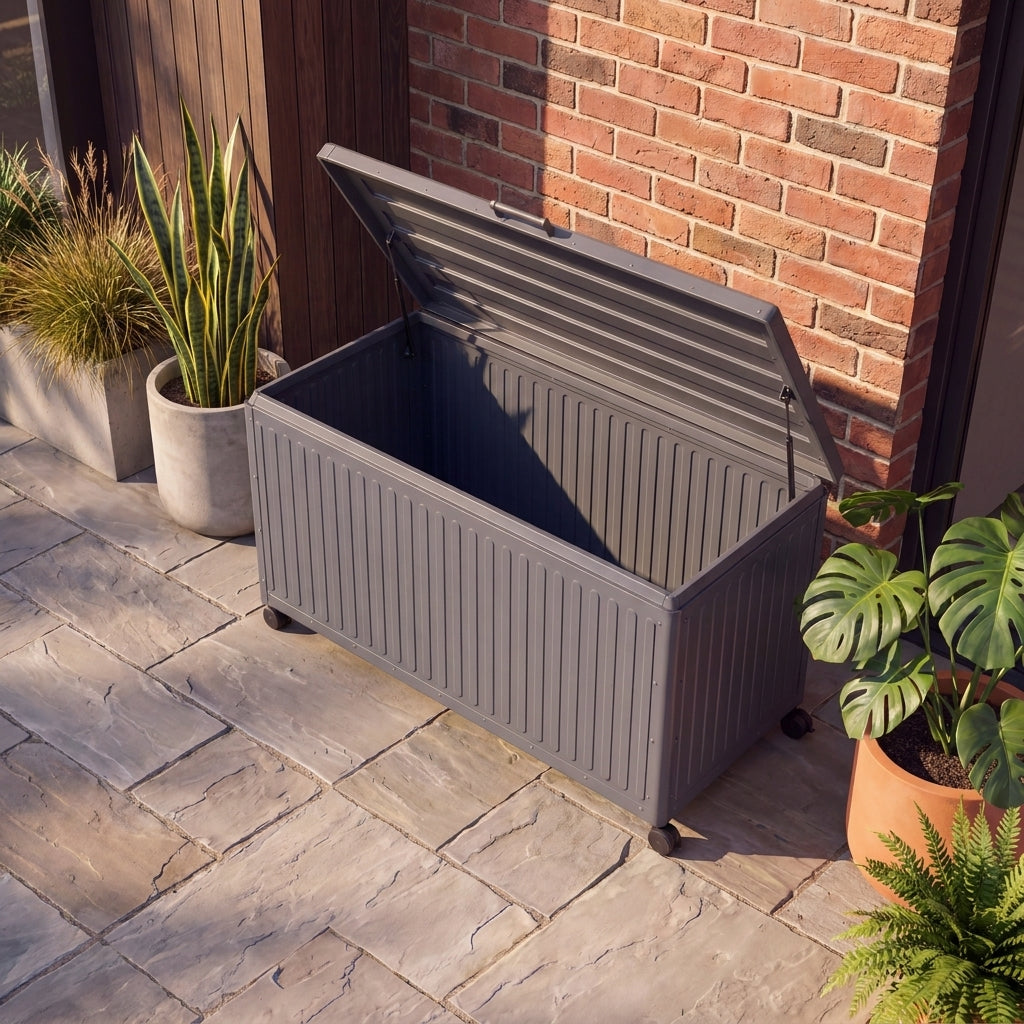 Nova Fortis Large Aluminium Storage Box, Grey, N24334