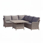 Nova Ivy Corner Sofa Lounge Dining Set with Square Rise & Fall Table, N26009