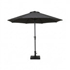 Nova Solis Max Crank Operated Deluxe Parasol, 3.0m round, Dark grey, N24260