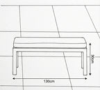 Nova Phoenix Double Bench Stool, Grey, N25023