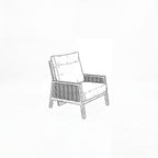Nova Oscar Reclining Lounge Armchair, Beige, N27020