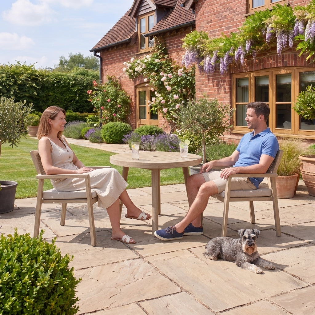 Nova Eleanor 2 Seat Bistro Set with 0.7m Round Table, N27051