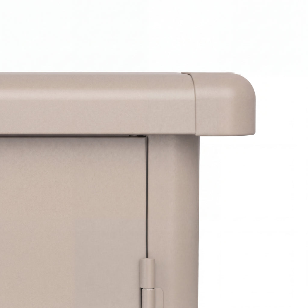 Nova Fortis Bin Storage Cupboard, Single, Pebble, N27074