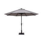 Nova Solis Max Crank Operated Deluxe Parasol, 3.0m round, Light grey, N24259