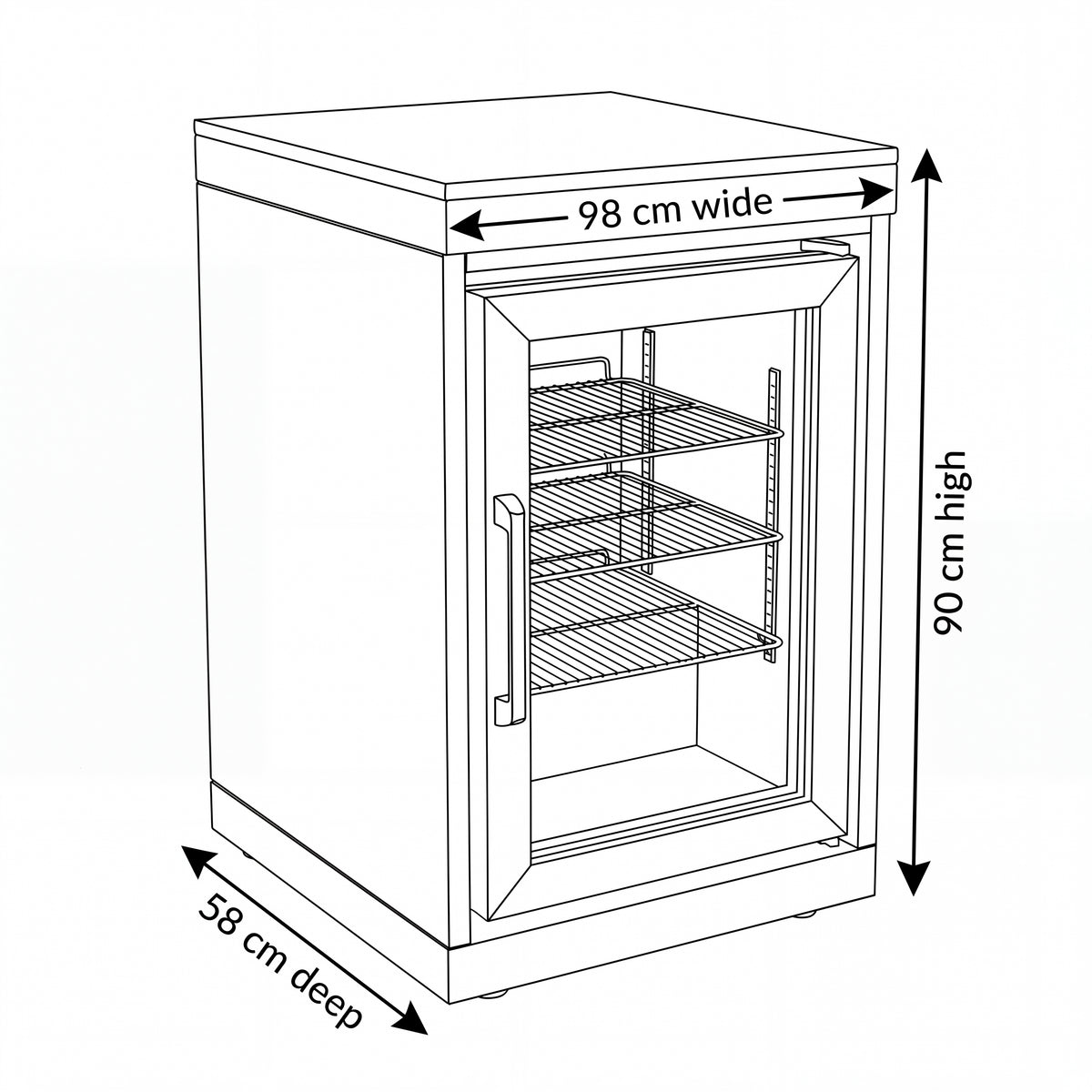Nova Assado Single Fridge Unit, N27039