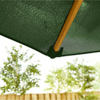 Nova Sylva Wooden Parasol, 2m Round, Green, N15271