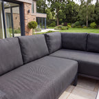 Nova Aire Corner Sofa Lounging Set with Square Coffee Table, Grey, N26034