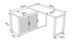 Nova Cook Cab Outdoor Kitchen Workstation, Grey, N26000