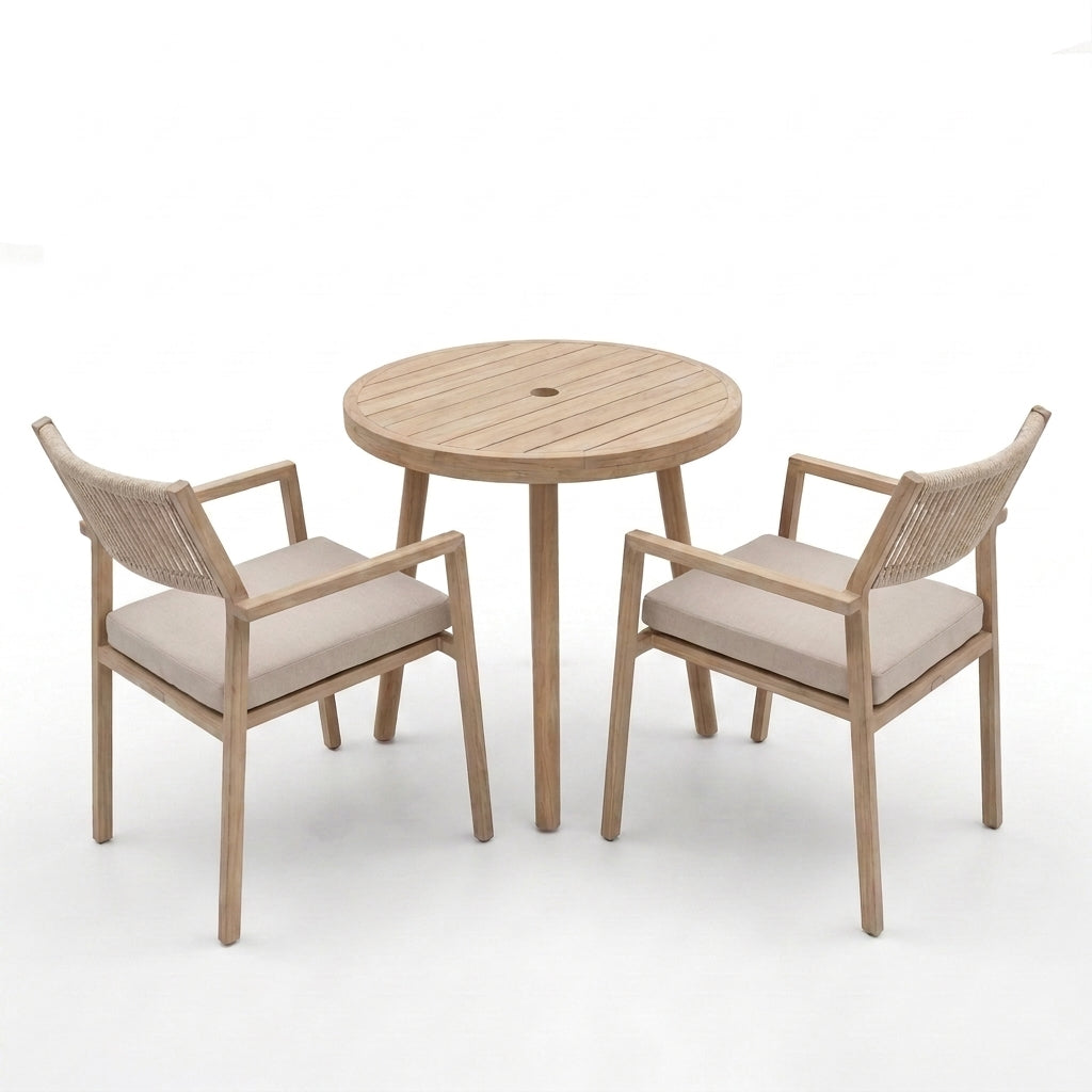 Nova Eleanor 2 Seat Bistro Set with 0.7m Round Table, N27051