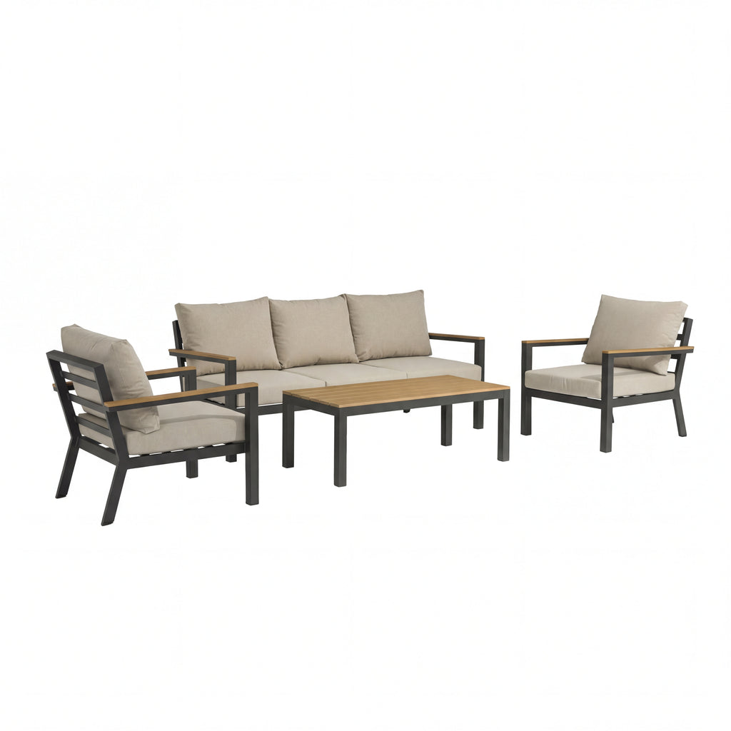 Nova Heidi 3 Seater Sofa Lounging Set with Rectangular Coffee Table, N25007