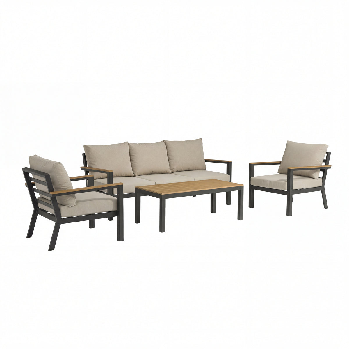 Nova Heidi 3 Seater Sofa Lounging Set with Rectangular Coffee Table, N25007