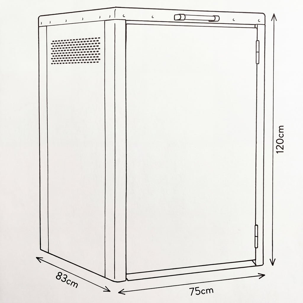 Nova Fortis Bin Storage Cupboard, Single, Grey, N27073