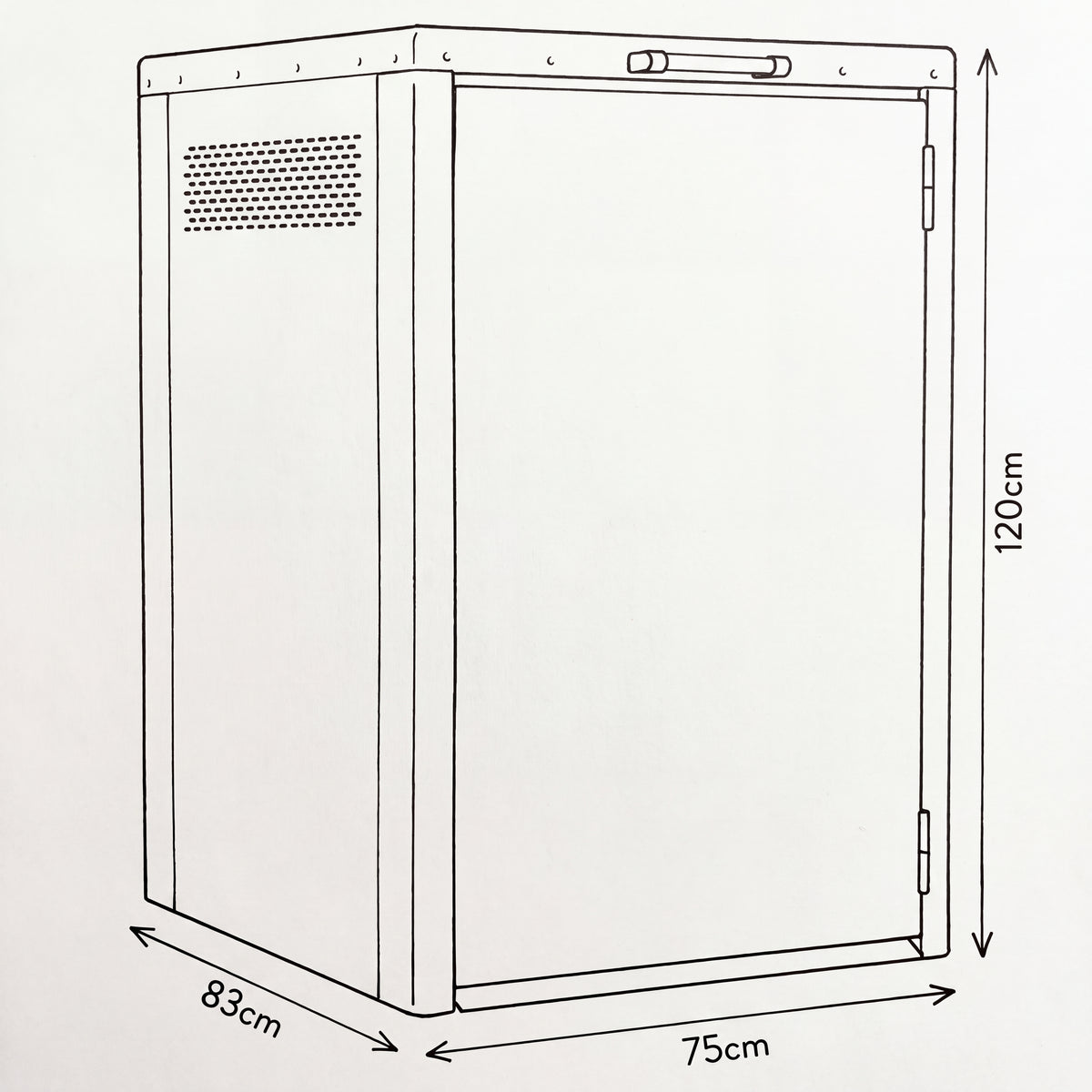 Nova Fortis Bin Storage Cupboard, Single, Grey, N27073