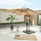Nova Solis Cantilever Parasol, 2.5m Square, Beige, N17661
